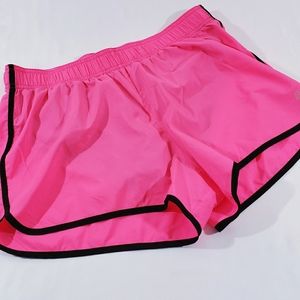 VICTORIA SECRET VSX SPORT SHORTS PINK/BLACK SIZE M